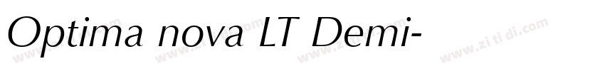 Optima nova LT Demi字体转换